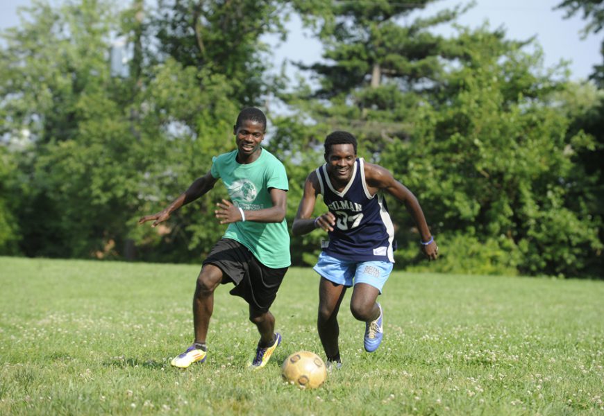 Glory on the soccer field