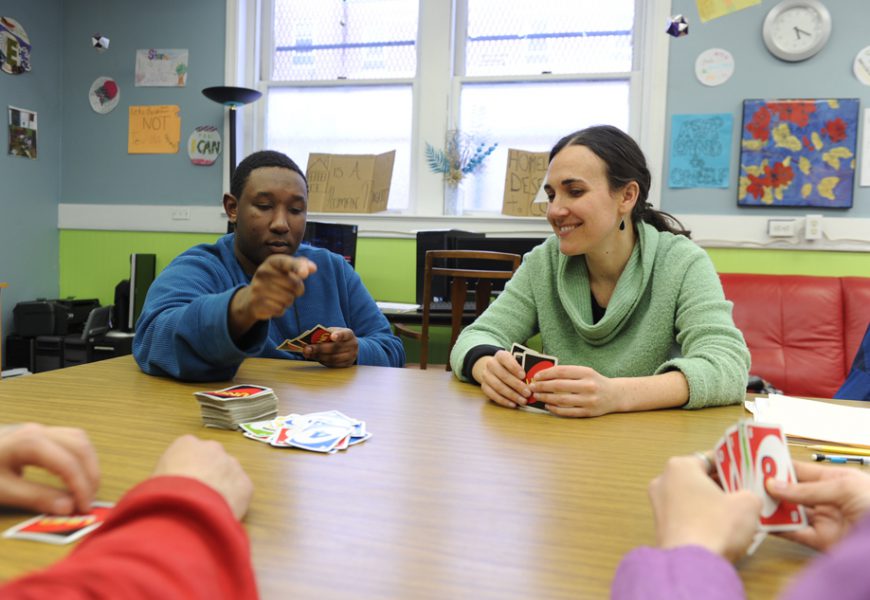 Leon Palmer and 2011 Community Fellow Lara Law