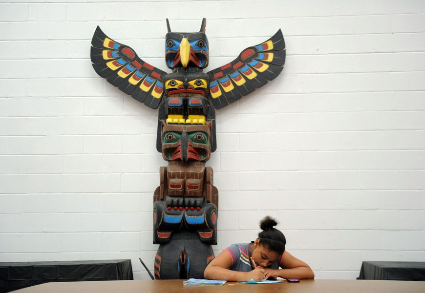 Ebony Gray at the Baltimore American Indian Center